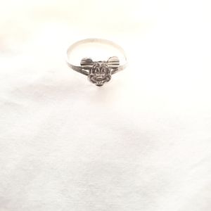 Silver Mickey Mouse ring